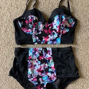Torrid floral high waist bikini